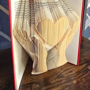 Mein Herz in deinen Händen, Jahrestagsgeschenk, gefaltete Buchkunst, geliebtes Buch, Jubiläum