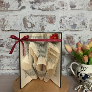 Regalo per gli amanti della musica, note musicali, arte del libro piegato, libro pop-up