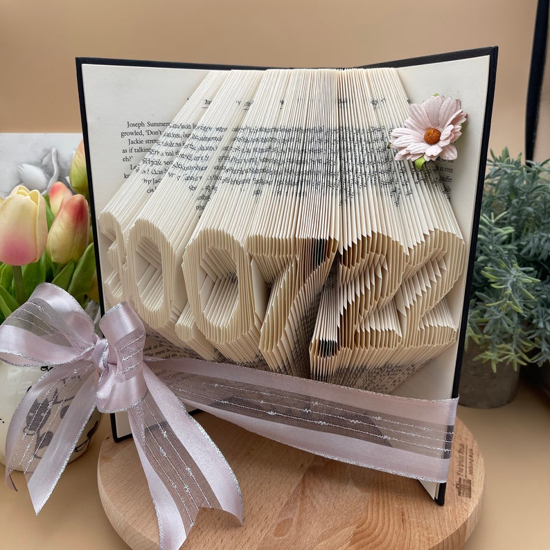 Anniversary card, paper anniversary, book lover gift image 3