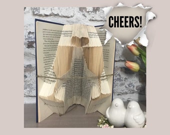 To the happy couple, wedding card, book art