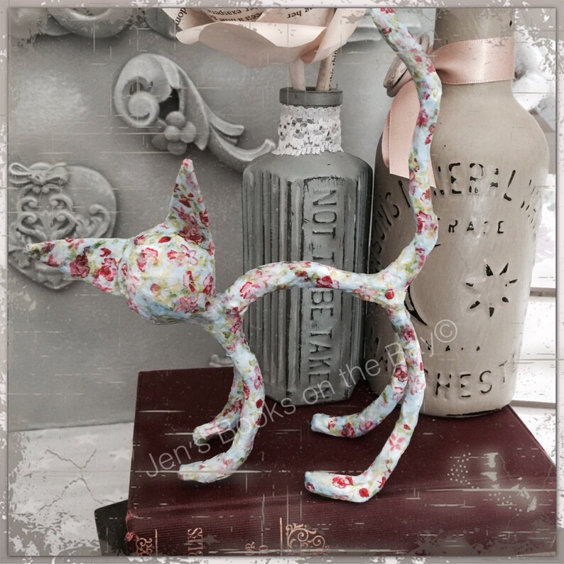 Cats, pet lover, paper mache animal image 6