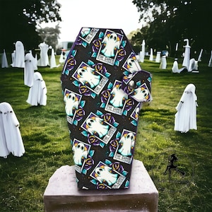 Coffin Wallet | Horror Wallet | Cute Ghosts | Spooky Gifts | Goth | Witchy | Monster | Horror Movies | Creepy | Ghostly | Haunted | Ghoulish