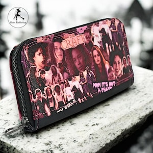 Cartera de terror con cremallera / Cartera de mujer / Regalos espeluznantes / Gótico / Películas de terror / Espeluznante / Sobrenatural / Fantasmal / Embrujado / Macabro