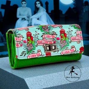Cartera de terror / Calaveras / Fantasmas / Cartera / Regalos espeluznantes / Gótico / Películas de terror / Escalofriante / Sobrenatural / Fantasmal / Embrujado / Macabro