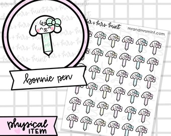 Bonnie Pen Planner Stickers |  Hand drawn Stickers, Planner Stickers, CoffeeBeanPaper