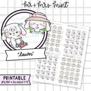 Pegatinas imprimibles para planificador de Bonnie Lawn / Pegatinas dibujadas a mano, Pegatinas para planificador, Pegatinas de otoño, CoffeeBeanPaper