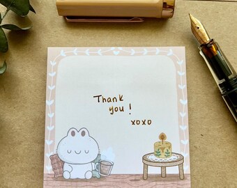 Coffee Bean Paper | Crema Cozy Timer Sticky Notes | Cozy Coffee Character Notes | Hand-Drawn Planner Sticky Notes | Cute Stationery