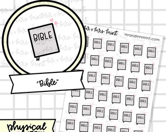 Bible Planner Stickers |  Hand drawn Stickers, Planner Stickers, CoffeeBeanPaper, Spiritual, Family Worship, Bible