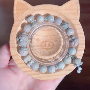 Blue Bear Alashan Agate Bracelet | Agate Bracelet | Gemstone Bracelets