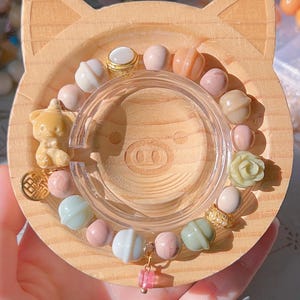 The Party Bear Alashan Agate Bracelet | Agate Bracelet | Gemstone Bracelets
