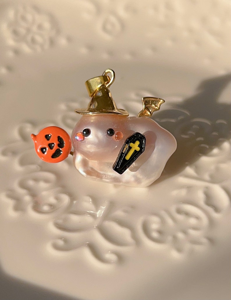 Baroque Little Pumpkin Monster Pearl Pendant Handmade Pearl Pendant ...