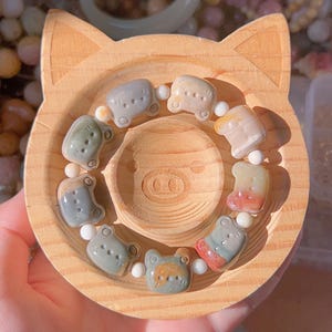 Bear Alashan Agate Bracelet | Agate Bracelet | Gemstone Bracelets
