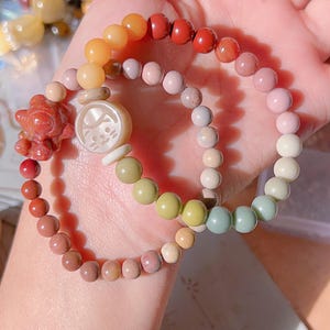 Rainbow Alashan Agate Bracelet | Agate Bracelet | Gemstone Bracelets