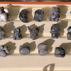 Obsidian charms (Message me to choose) | Gemstone pendants | DIY Accessories | Obsidian Carvings