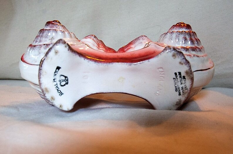 Antique Royal Fenton Double Shell Vase Staffordshire England Etsy