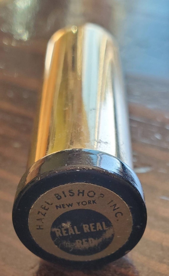 Vintage Lipstick Bullet Shaped Gold Tube Hazel Bis