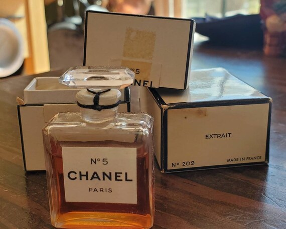 Chanel No 5 Eau de Parfum Paris Vintage 7ml BOTTLE TESTED WITH BOX