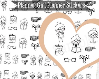 Adesivi stampabili per planner di pianificazione, adesivi funzionali per planner di Erin Condren, adesivi funzionali per planner, adesivi con icone