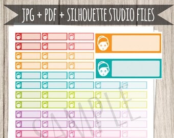 Spa Printable Planner Stickers Spa Planner Stickers Spa Stickers for Erin Condren Planner Spa Day Stickers Functional Stickers Cut Files