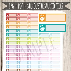 Spa druckbare Planner Aufkleber Spa-Planer Aufkleber Spa-Aufkleber für Erin Condren Planer Spa-Tag-Aufkleber Funktionale Aufkleber geschnittene Dateien