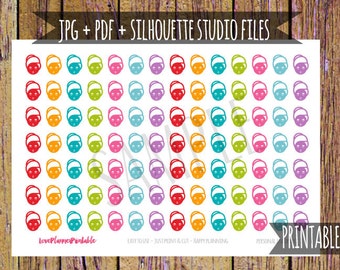 Spa Printable Planner Stickers Spa Stickers Spa Appointment Stickers Cut File Icon Stickers Functional Sticker Spa Party Planner Sticker A35