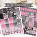 Vintage Rose Chalkboard Digital Printable Planner Stickers Weekly ...