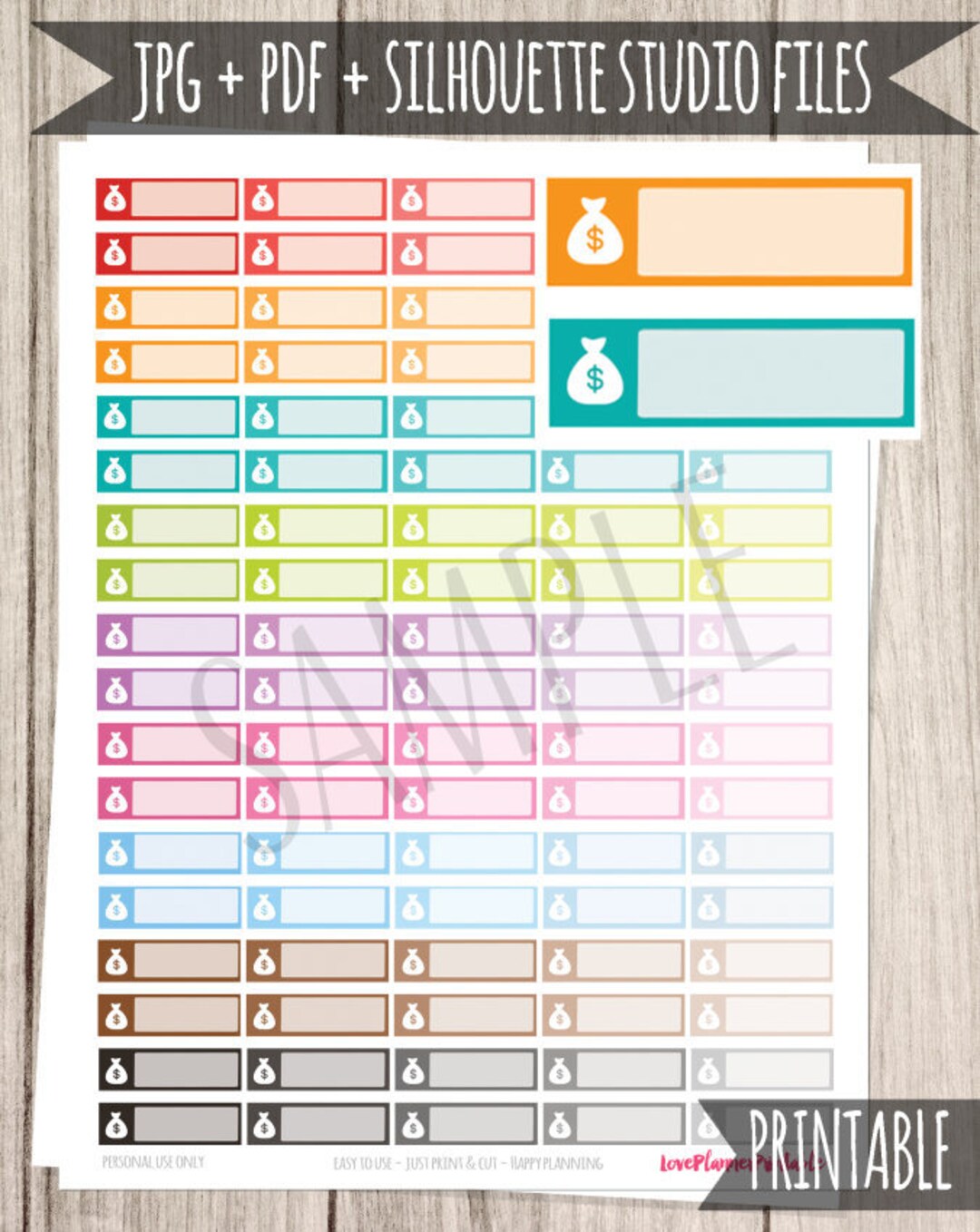 Pay Day Printable Planner Stickers Pay Day Planner Stickers for Erin ...