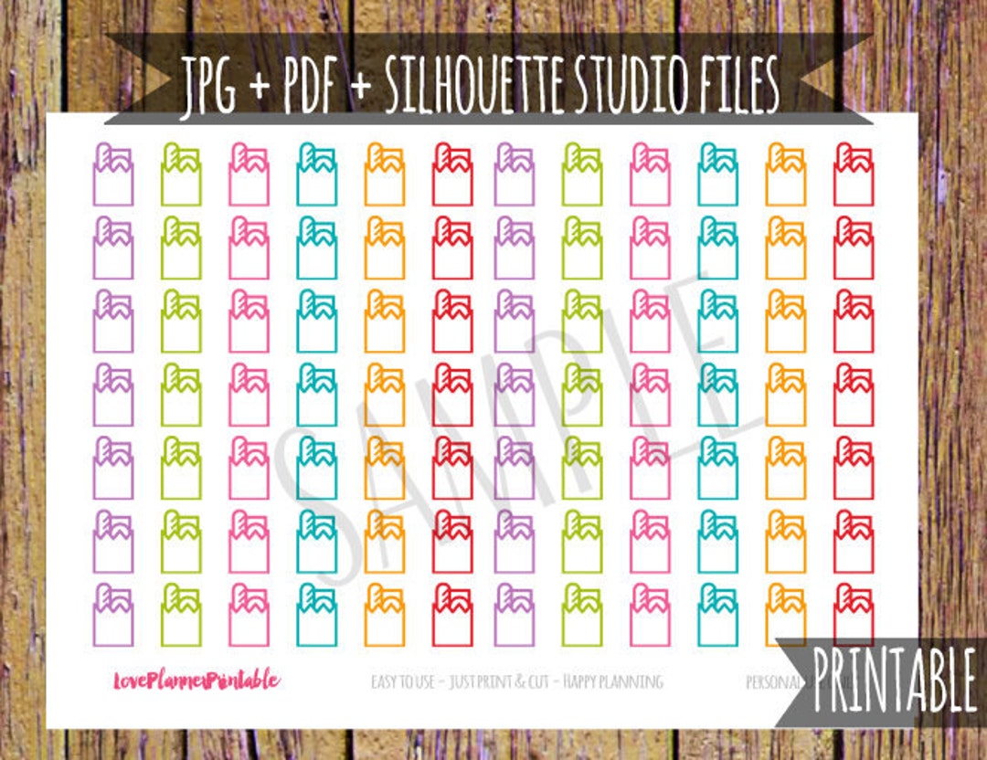 Grocery Shopping Printable Planner Stickers Grocery Shopping Stickers ...
