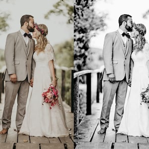 Black and White HDR Photoshop Action, Wedding Photoshop action.