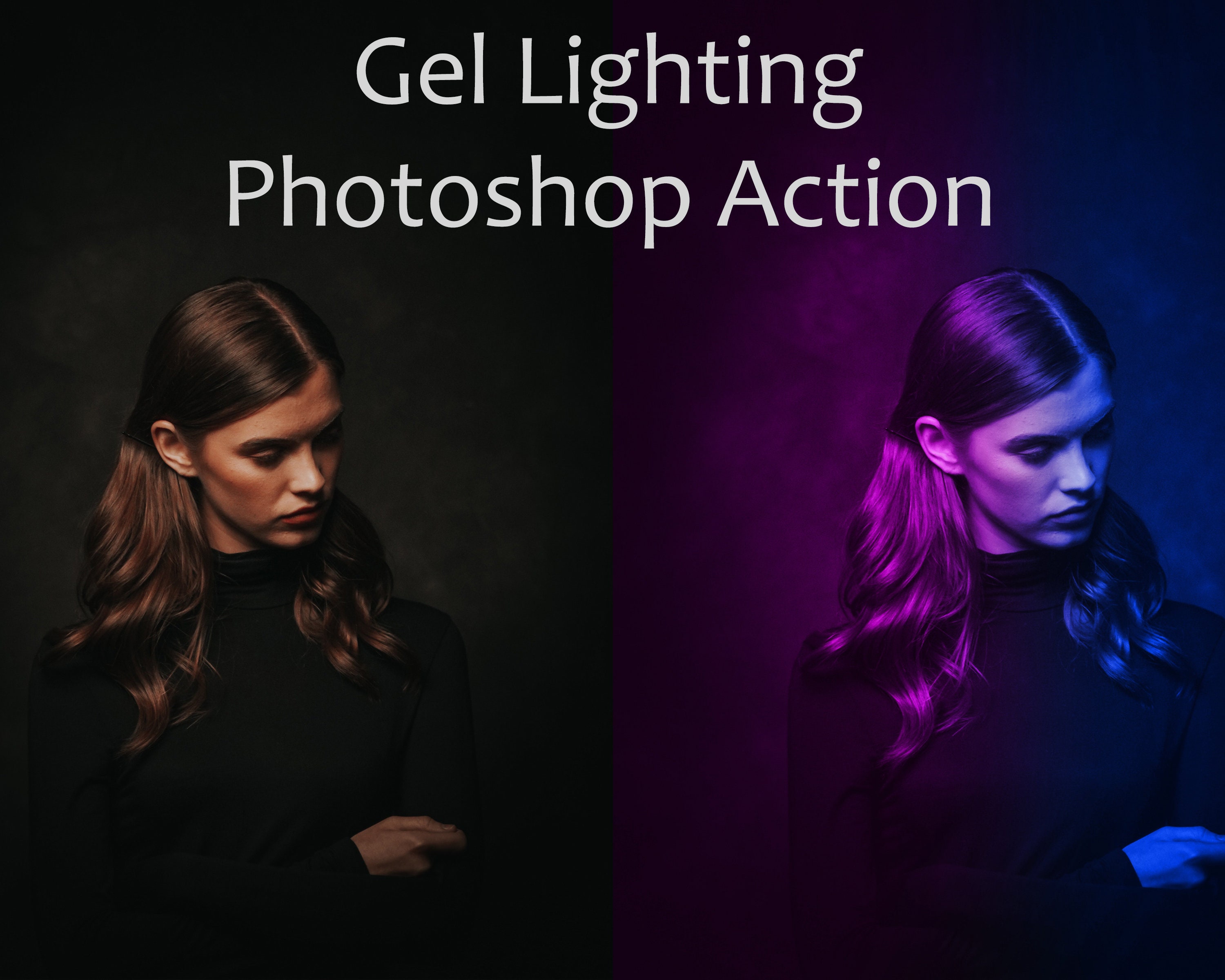 Gel Lighting Effect Action, Instant Download. Etsy