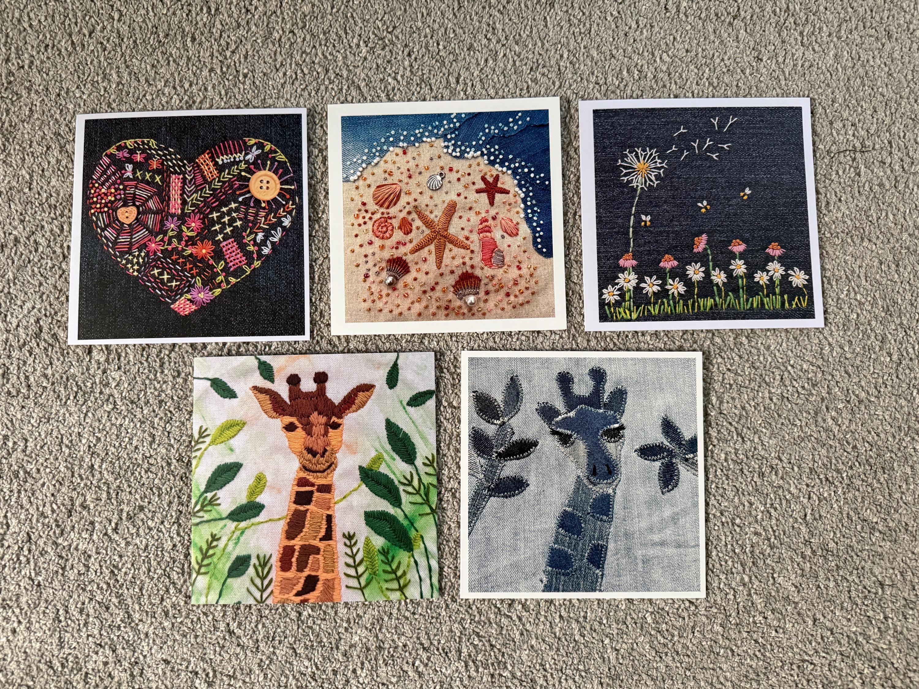 Blank Photo Greetings Cards, Set of 5 - Etsy UK