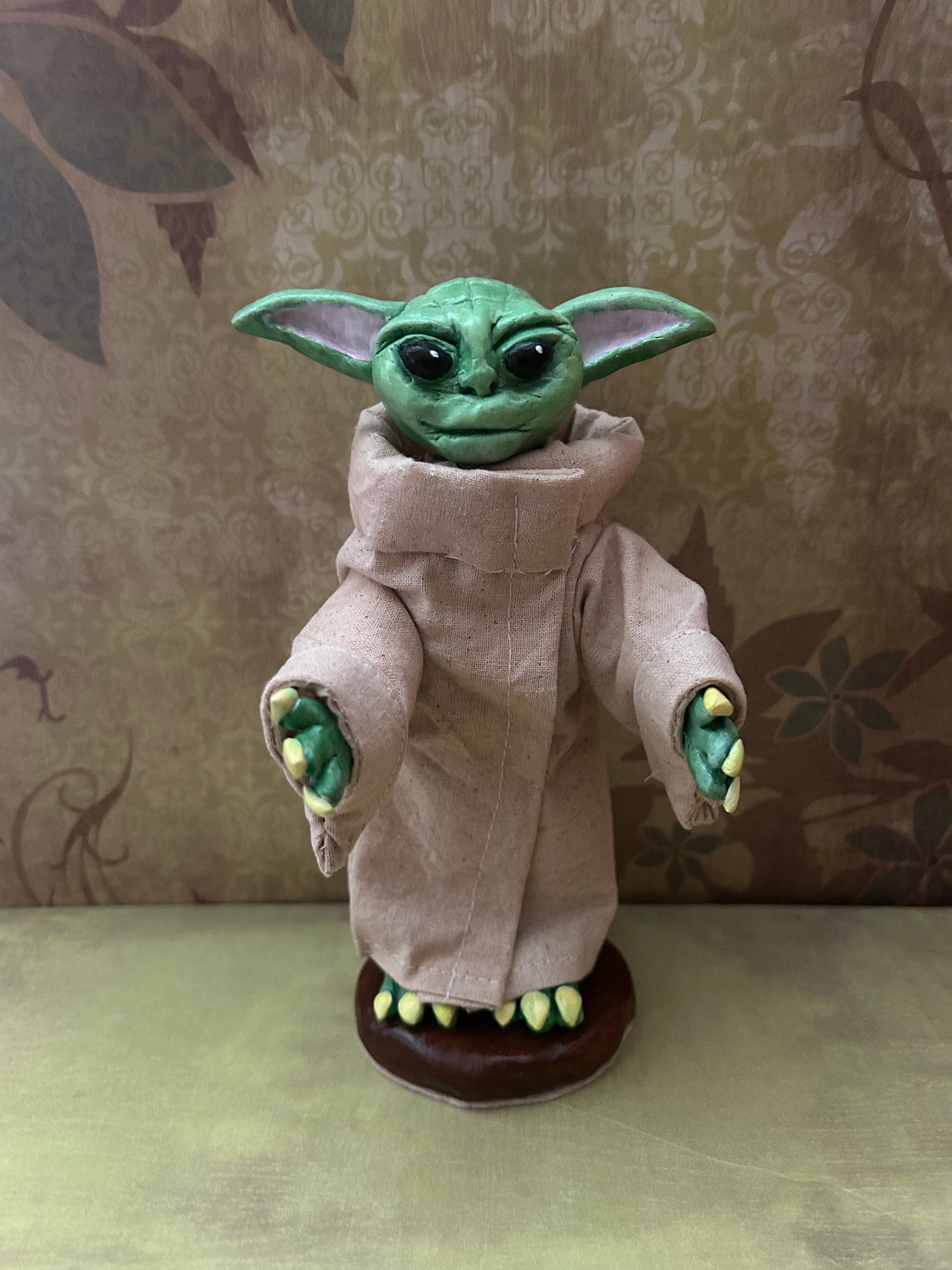 OOAK polymer clay sculpture - "Grogu" - Inspired by the Mandalorian series