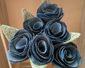 Denim Roses - Etsy