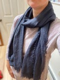 50+ Colors | Soft Gauze Scarf: Lightweight Crinkle Shawl, Head Covering (70”x32”) 111