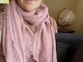 Soft Crinkle Gauze Scarf: Lightweight Crinkle Shawl, Head Covering (70”x35”)