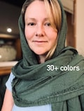 50+ Colors | Orthodox Head Covering | Soft Gauze Scarf: Lightweight Crinkle Shawl