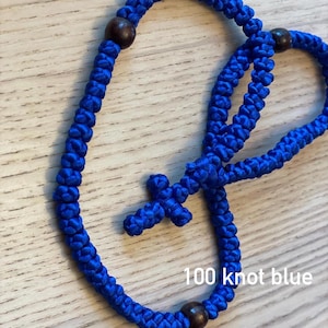 Komboskini / Chotki Orthodox Prayer Rope Bracelets 55 knot | 100 knot ropes - 20+ colors image 6