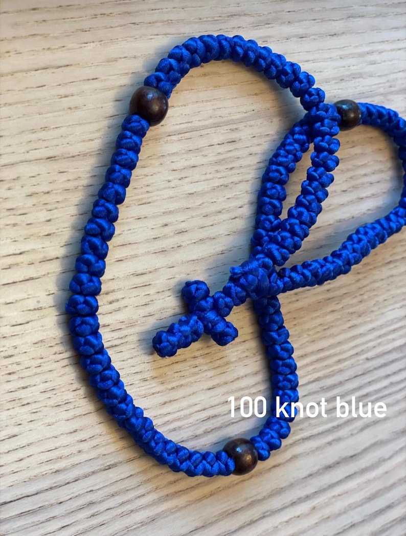 Komboskini / Chotki Orthodox Prayer Rope Bracelets 55 knot | 100 knot ropes - 20+ colors image 6