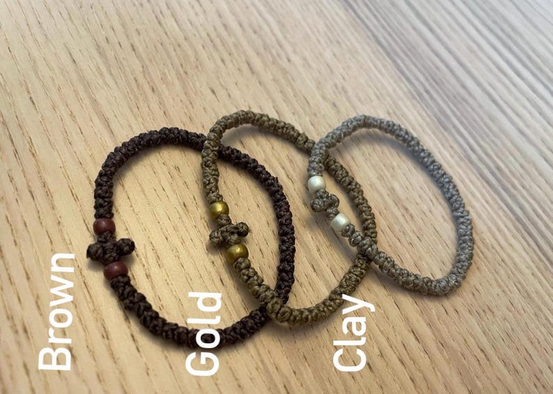 Komboskini / Chotki Orthodox Prayer Rope Bracelets 55 knot | 100 knot ropes - 20+ colors image 8