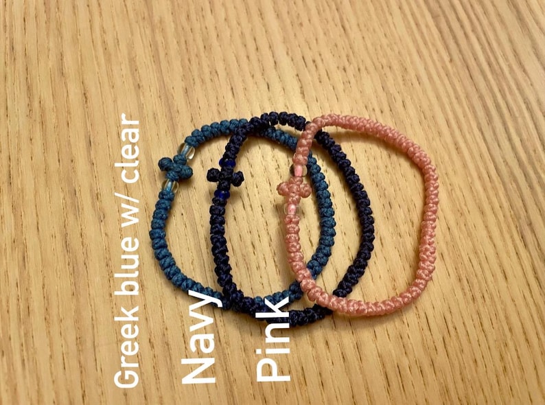 Komboskini / Chotki Orthodox Prayer Rope Bracelets 55 knot | 100 knot ropes - 20+ colors image 12