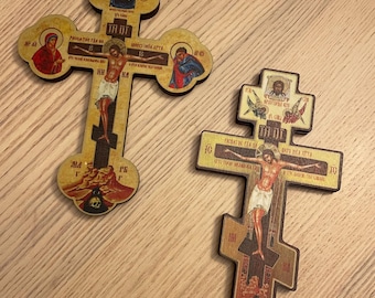 Orthodox Cross / Crucifix - Wall Iconoi or Car Window