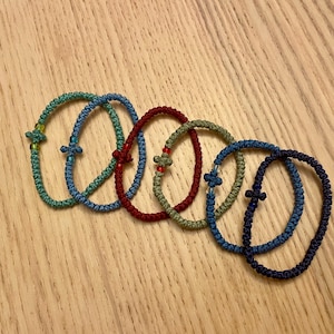 Komboskini / Chotki Orthodox Prayer Rope Bracelets 55 knot | 100 knot ropes - 20+ colors image 3