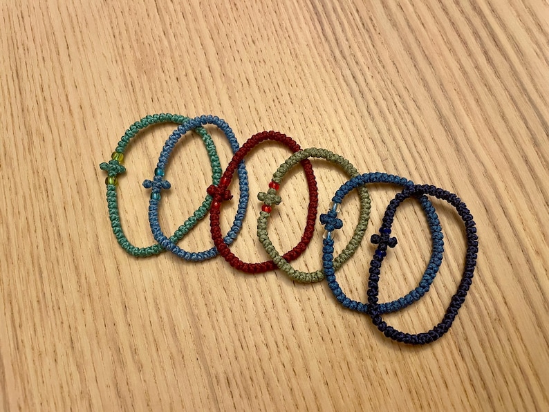 Komboskini / Chotki Orthodox Prayer Rope Bracelets 55 knot | 100 knot ropes - 20+ colors image 3