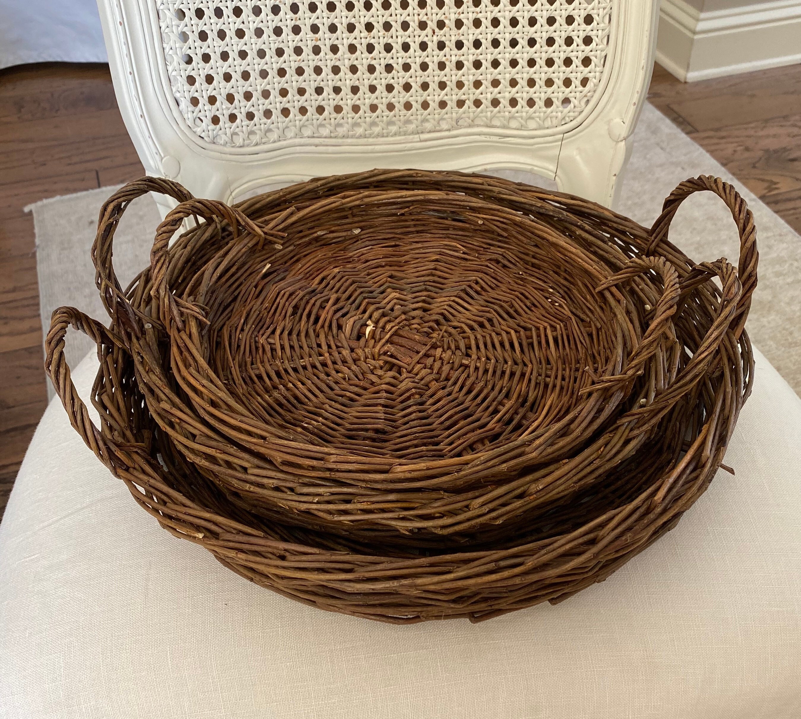 French baskets set of 3 Etsy