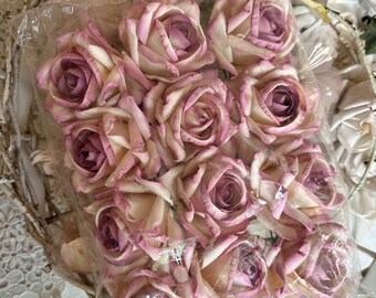 paper flowers set pink and cream