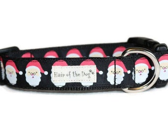 Jolly Santa DoG Collar,dog collar,Christmas dog collar,cute dog collar,santa dog collar,fun dog collar,winter dog collar,boy dog collar