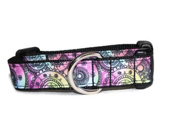 Watercolor Free Peace Bird Dog Collar Bandana