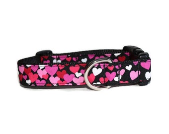 Basket of Hearts dog collar,dog collar,Valentines Day dog collar,heart dog collar,boy dog collar,girl dog collar,hearts, Valentines Day