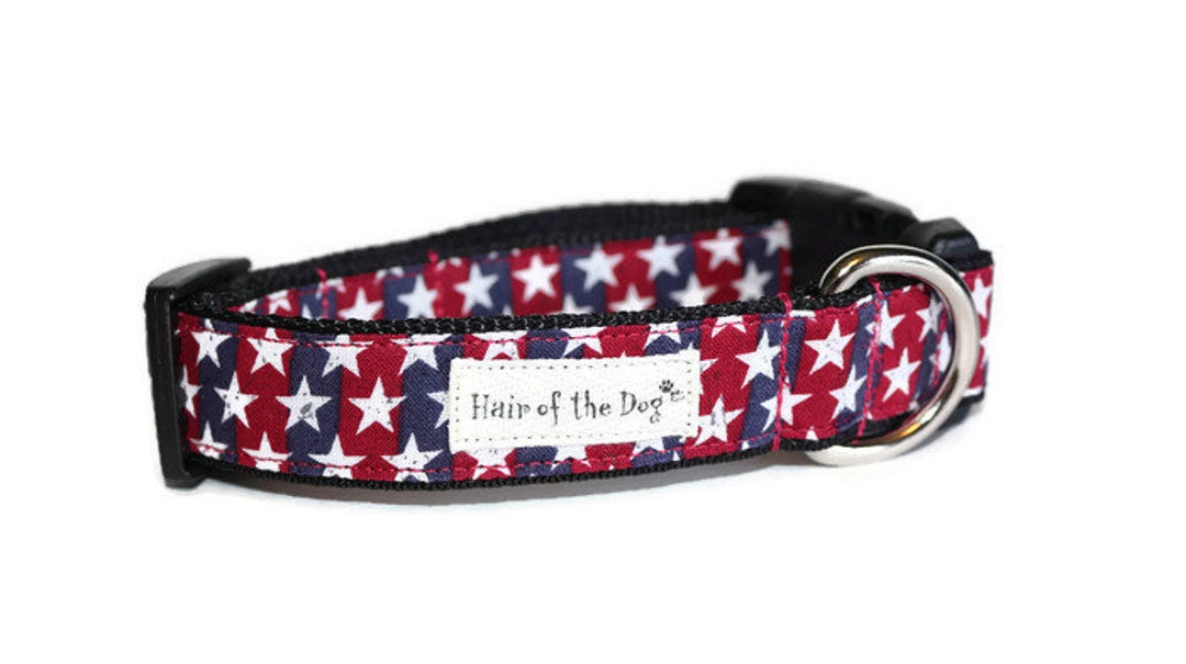Stars and Stripes Dog Collar,red,white,blue Dog Collar,star Dog Collar