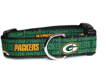 Pack Attack DoG Collar,dog collar,Green Bay Packers inspired dog collar,fun dog collar,football dog collar,boy dog collar,girl dog collar